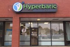 Lit Store Front push thought sign in Grand Rapids MI 