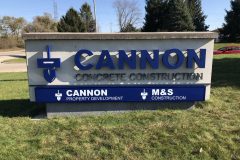 Cannon Concrete Monument Sign